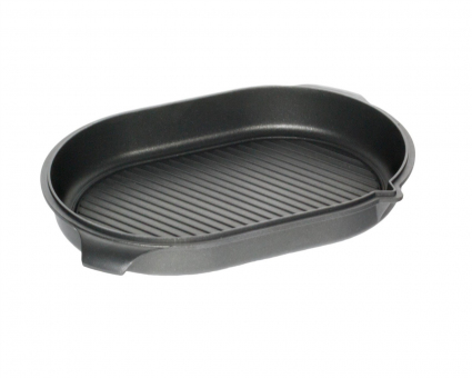 AMT Bräter-Deckel mit Grillboden 41 × 28 × 6 cm aus Aluguss 