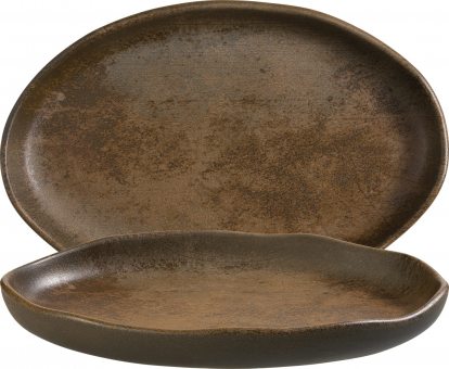 Platte oval 19  x 13 cm Bazalith Cresta von Bonna 