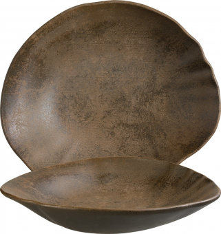 Teller tief 27 x 24 cm Bazalith Tone von Bonna 