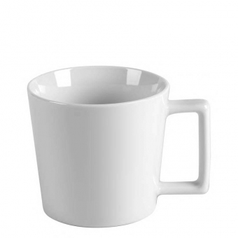 Kaffeebecher Kim Porzellan weiß 410ml ab 150 Stück Druck 1-farbig  