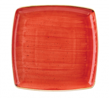 Churchill Stonecast Berry Red Teller quadratisch flach 26,8x26,8cm 
