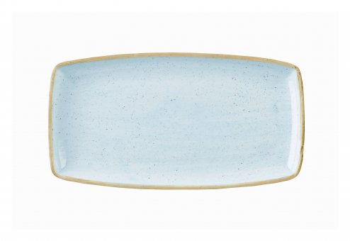 Churchill Stonecast Duck Egg Blue Oblong Platte 35x18,5cm 