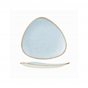 Churchill Stonecast Duck Egg Blue Teller flach dreieckig 19,2cm 