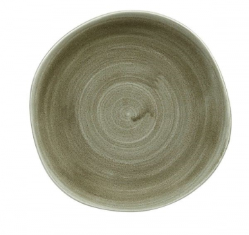 Churchill Stonecast Patina Burnished Green Teller flach rund organic 26,4cm 