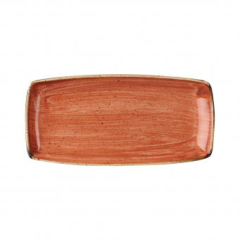 Churchill Stonecast Spiced Orange Oblong Platte 29,5x15cm 