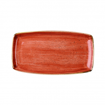 Churchill Stonecast Spiced Orange Oblong Platte 35x18,5cm 