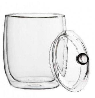Eisbehälter Borosilikatglas Zieher Deckel