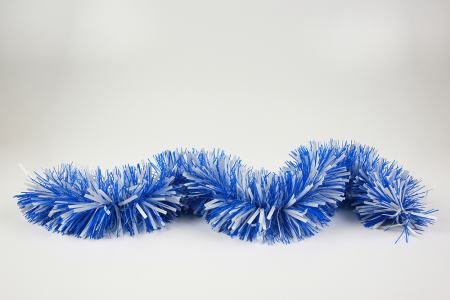 Festgirlande Gras blau/weiß Folie 4 m, 10 Stück Suthor 