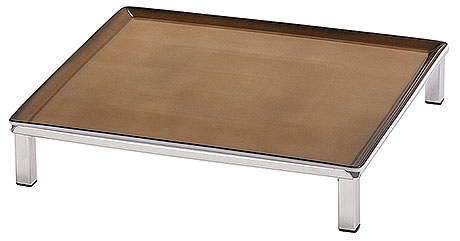 Frischeplatte 33x33 Caramel RAISER INOX von Frilich 