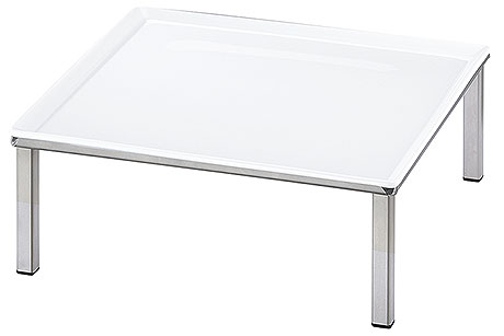 Frischeplatte 33x33 Weiß RAISER INOX von Frilich  33cm x 33cm x 12,4cm 