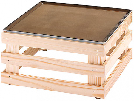 Frischeplatte 33x33 Caramel RAISER NATURE von Frilich 33cm x 33cm x 18,4cm 