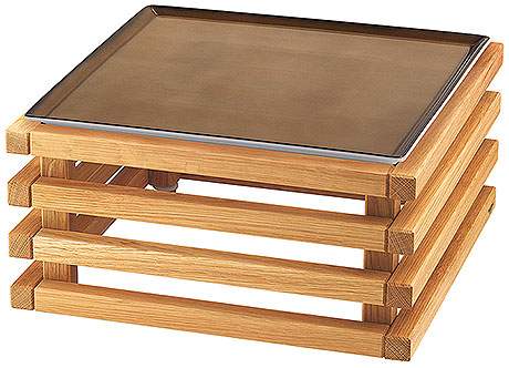 Frischeplatte 33x33 Caramel RAISER OAK von Frilich 35,1cm x 35,1cm x 18,3cm