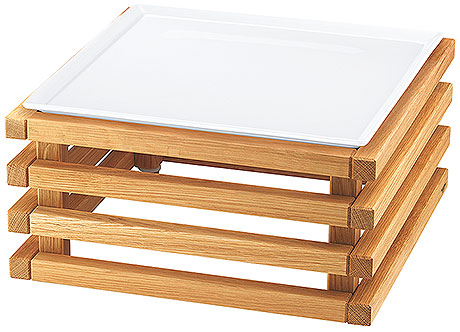 Frischeplatte 33x33 Grau RAISER OAK von Frilich Weiß 35,1cm x 35,1cm x 18,3cm