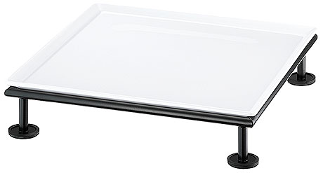 Frischeplatte 33x33 Weiß RAISER RUSTIC von Frilich  33cm x 33cm x 7,6cm 