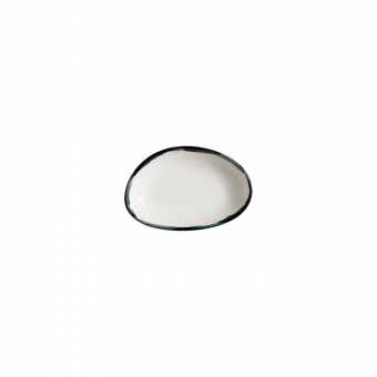 Vago Platte oval 12x8cm Lavis Black von Bonna 