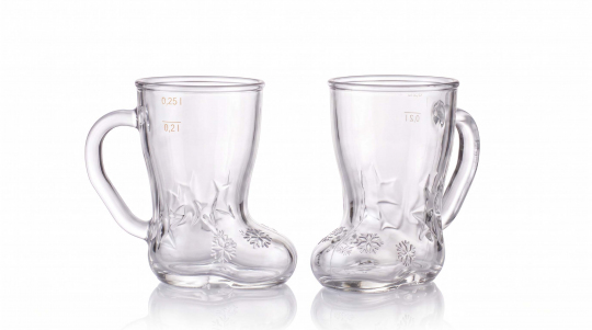 Glühweinstiefel 300ml mit Druck 