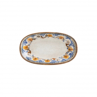 Gourmet Platte oval 15 x 8,5cm Retro Floral von Bonna 