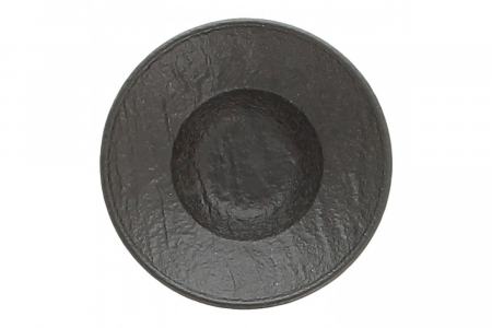 Gourmet Teller tief 10 cm Vulcania schwarz Tognana ab 1.200 Stück