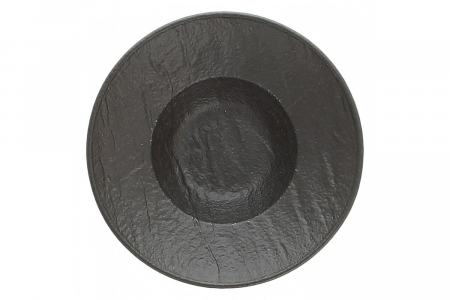 Gourmet Teller tief 15 cm Vulcania schwarz Tognana ab 360 Stück