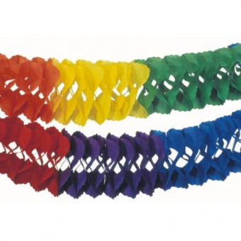 Großraum-Girlande 10 m Rainbow, ab 5 Stück 
