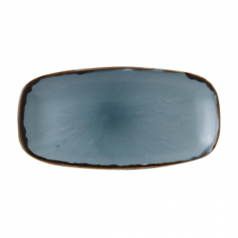 Dudson Harvest Blue Chef´s Oblong Platte 35,5 x 18,9 cm ab 36 Stück