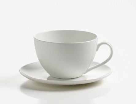 Jumbotasse mit Untertasse Cashmere Round Maxwell Williams 