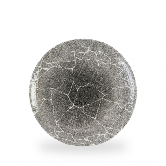 Churchill Studio Prints Kintsugi Reverse Quartz Black Teller flach coupe 26 cm 