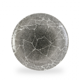 Churchill Studio Prints Kintsugi Reverse Quartz Black Teller flach coupe 28,8 cm 