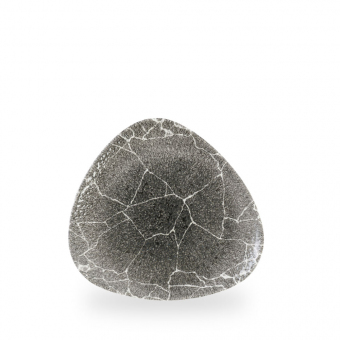 Churchill Studio Prints Kintsugi Reverse Quartz Black Teller flach dreieckig 22,9 cm 