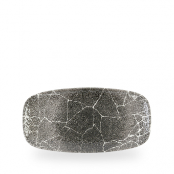 Churchill Studio Prints Kintsugi Reverse Quartz Black Chef´s Oblong Platte 29,8 x 15,3 cm 