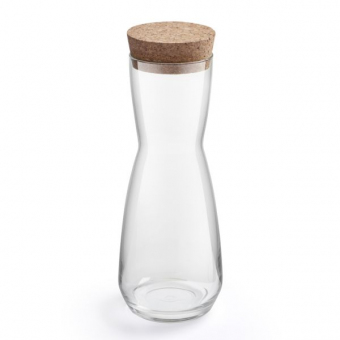 Karaffe Luna 1 Liter mit Korkdeckel ab 10.000 Stück Druck 1-farbig