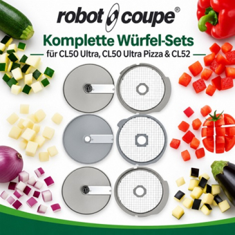 Komplette Würfel-Sets für CL50 Ultra,CL50 Ultra Pizza & CL52 von Robot Coupe 