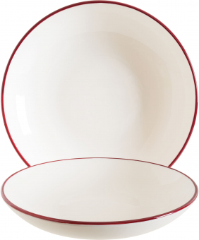 Bloom Teller tief 23 cm Linea Burgundy von Bonna 