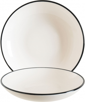 Bloom Teller tief 23 cm Linea Black von Bonna 