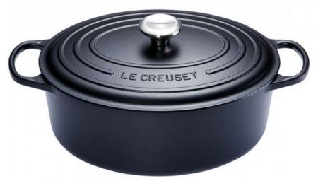 Le Creuset Bräter Oval Signature Schwarz 40 cm 