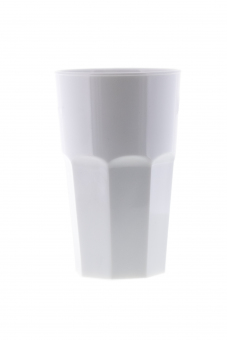 Caipirinhaglas weiß 40 cl Kunststoff geeicht 0,3 l Q Squared 