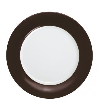 Brunch-Teller 23 cm chocolate brown Pronto Colore KAHLA 