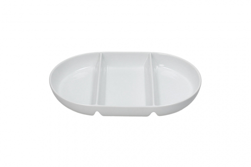 Platte oval 30x20 cm 3 Segmente Gourmet Tognana 