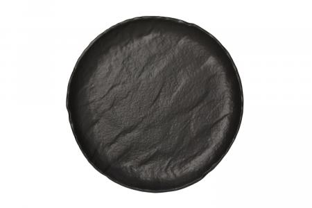 Platzteller/Teller flach 33 cm Vulcania schwarz Tognana 