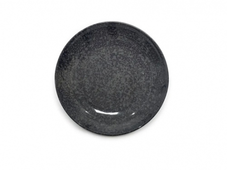 Melamin Sprinkle Black Speiseteller 22 cm, schwarz Q Squared 
