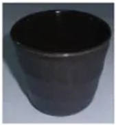 Melamin Sprinkle Black Trichterschale Salat/Suppenschale 250 ml, 13 x 6 cm , schwarz Q Squared 