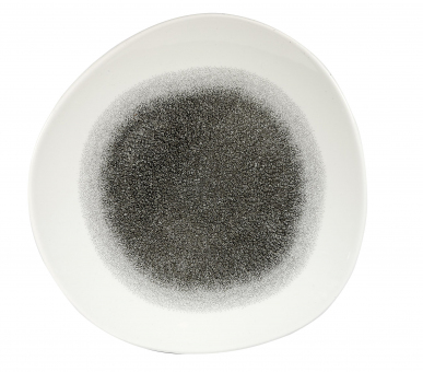 Churchill Studio Prints Raku Quartz Black Teller flach organic 28,6 cm 