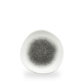 Churchill Studio Prints Raku Quartz Black Teller flach organic 21 cm 