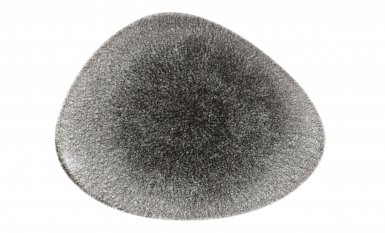 Churchill Studio Prints Raku Quartz Black Platte dreieckig 26,5 x 20.5 cm 