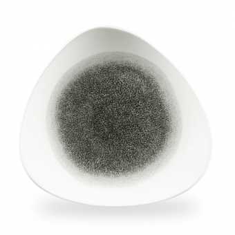 Churchill Studio Prints Raku Quartz Black Teller flach dreieckig 31,1 cm 