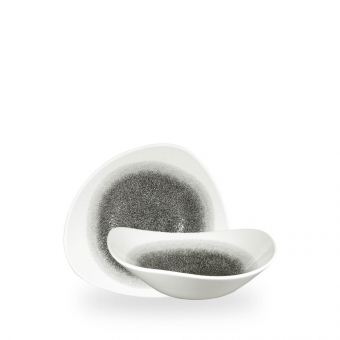 Churchill Studio Prints Raku Quartz Black Schale dreieckig 18,5 cm 