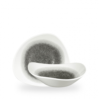 Churchill Studio Prints Raku Quartz Black Schale dreieckig 23,5 cm 