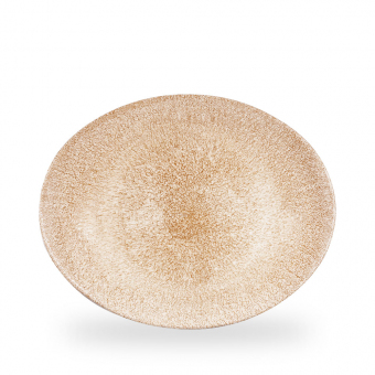 Churchill Studio Prints Raku Garnet Orange Platte oval 31,7 x 25,5 cm 