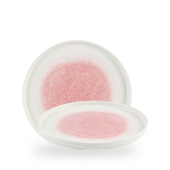 Churchill Studio Prints Raku Rose Quartz Pink Teller mit Rand 26 cm 