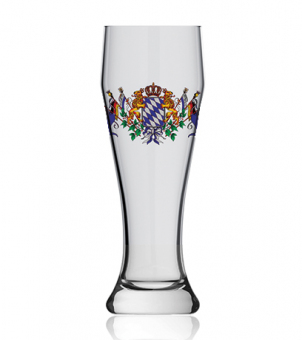 Weizenbierglas Ranft 0,5 l Bayernfahne Rastal, Restbestand 24 Stück 